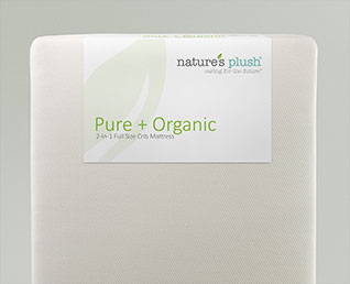 Nature's Plush Pure + Organic 2-In-1 Mattress